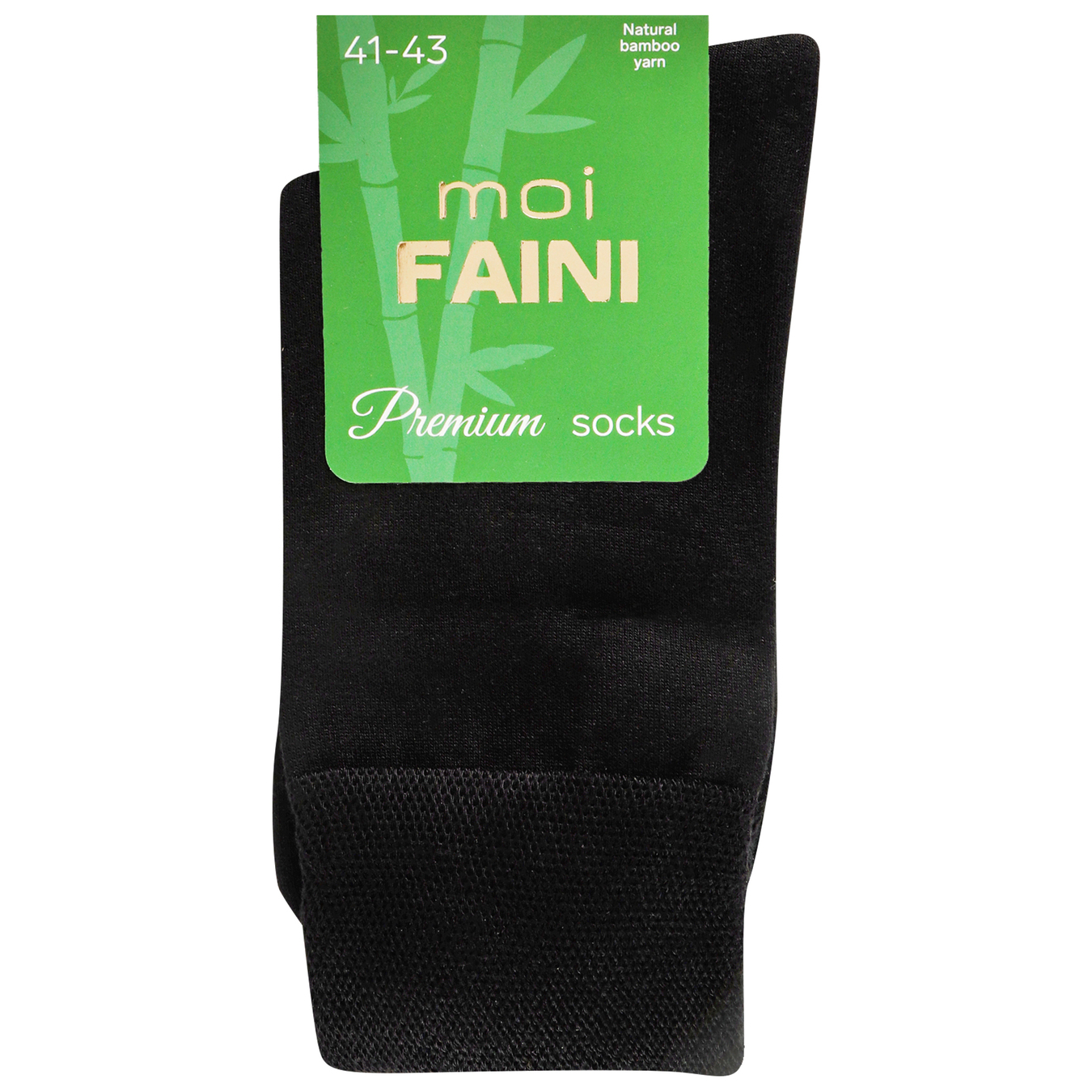 Socks Moi Faini men's classic bamboo black 41-43 years.