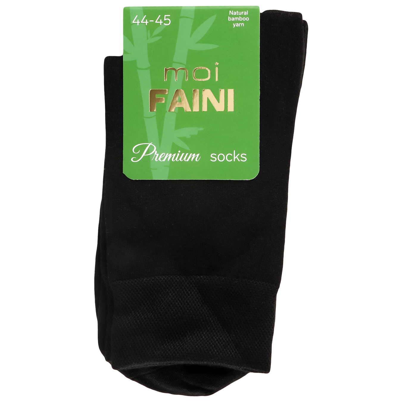 Men's socks moi FAINI bamboo classic black size 44-45 years.