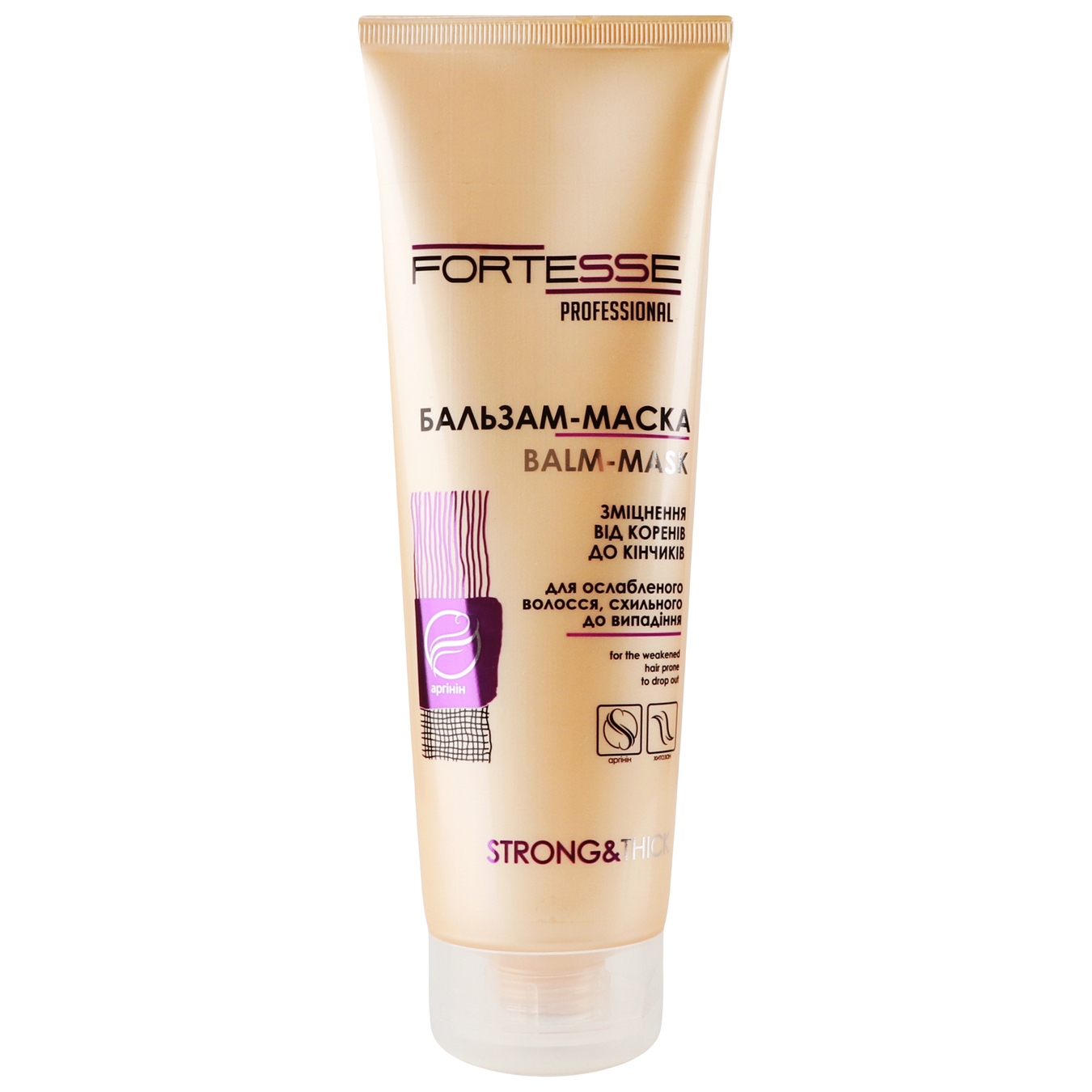Balm-mask Fortesse Professional Strong&Thick strengthening for weakened hair prone to hair loss 200ml