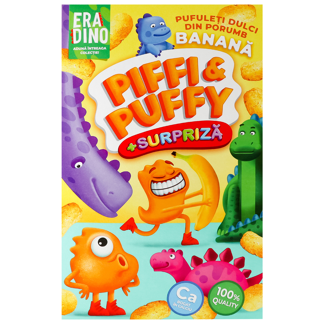 Piffi&Puffy corn sticks with a banana flavor with a surprise 90g