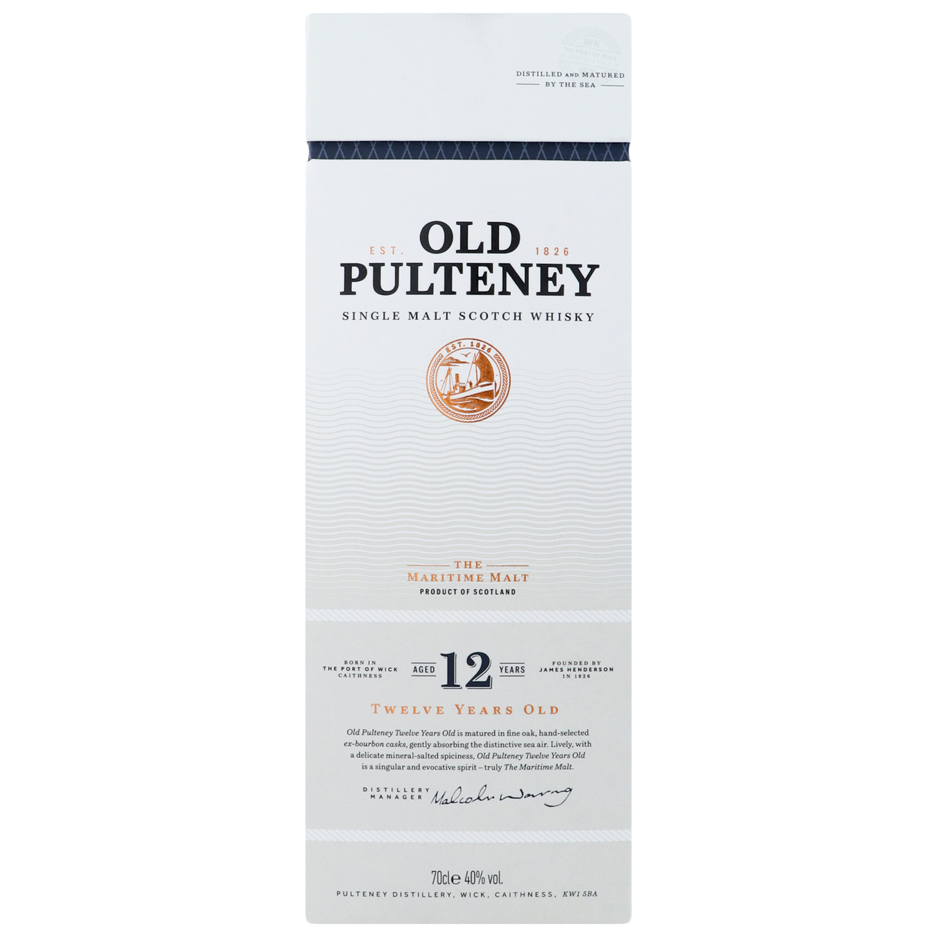 Віскі Old Pulteney 12 років 40% 0,7л