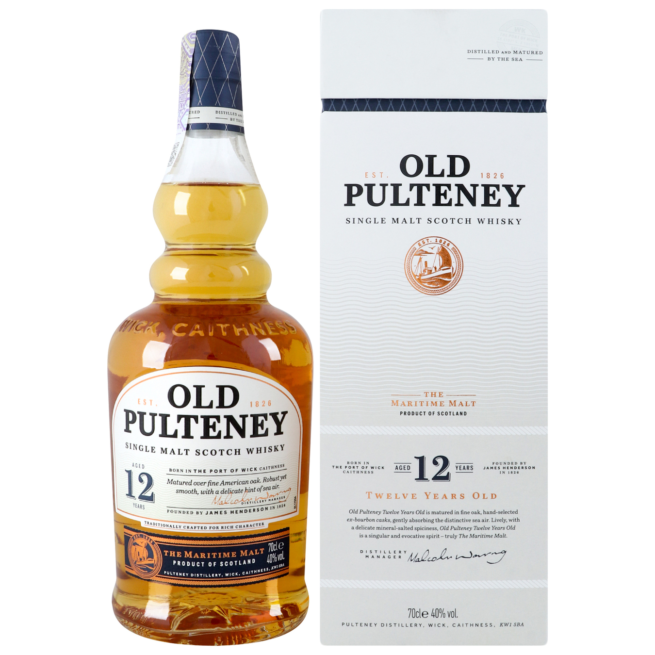 Віскі Old Pulteney 12 років 40% 0,7л 3