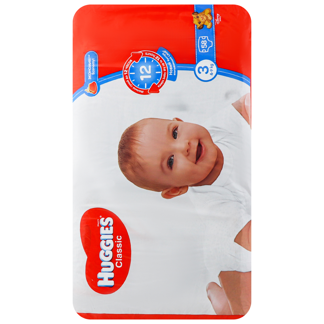 Huggies Classic Jumbo diapers size 3 4-9 kg 58pcs 3