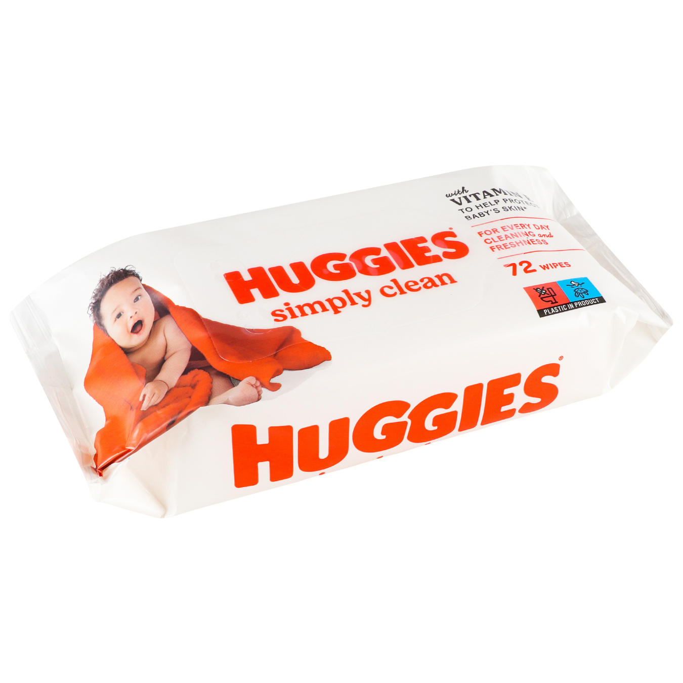 Серветки Huggies Simply Clean вологі 72шт 2