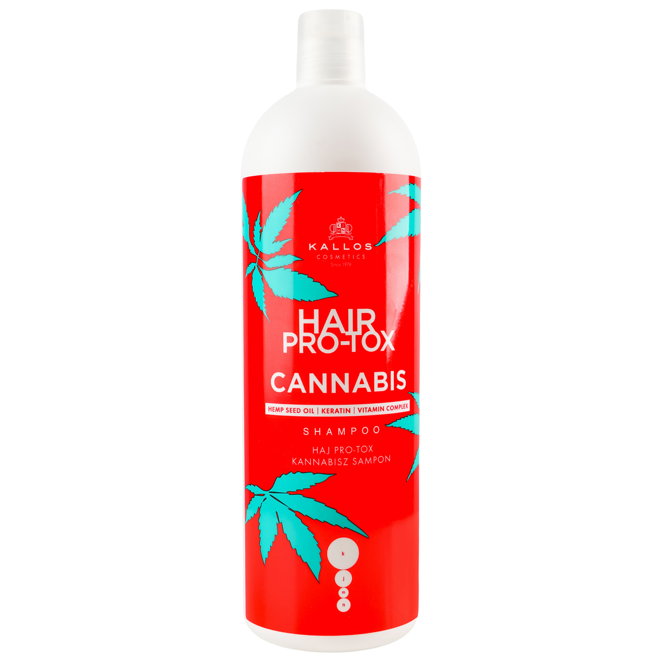 Kallos Pro-Tox cannabis shampoo for hair 1l
