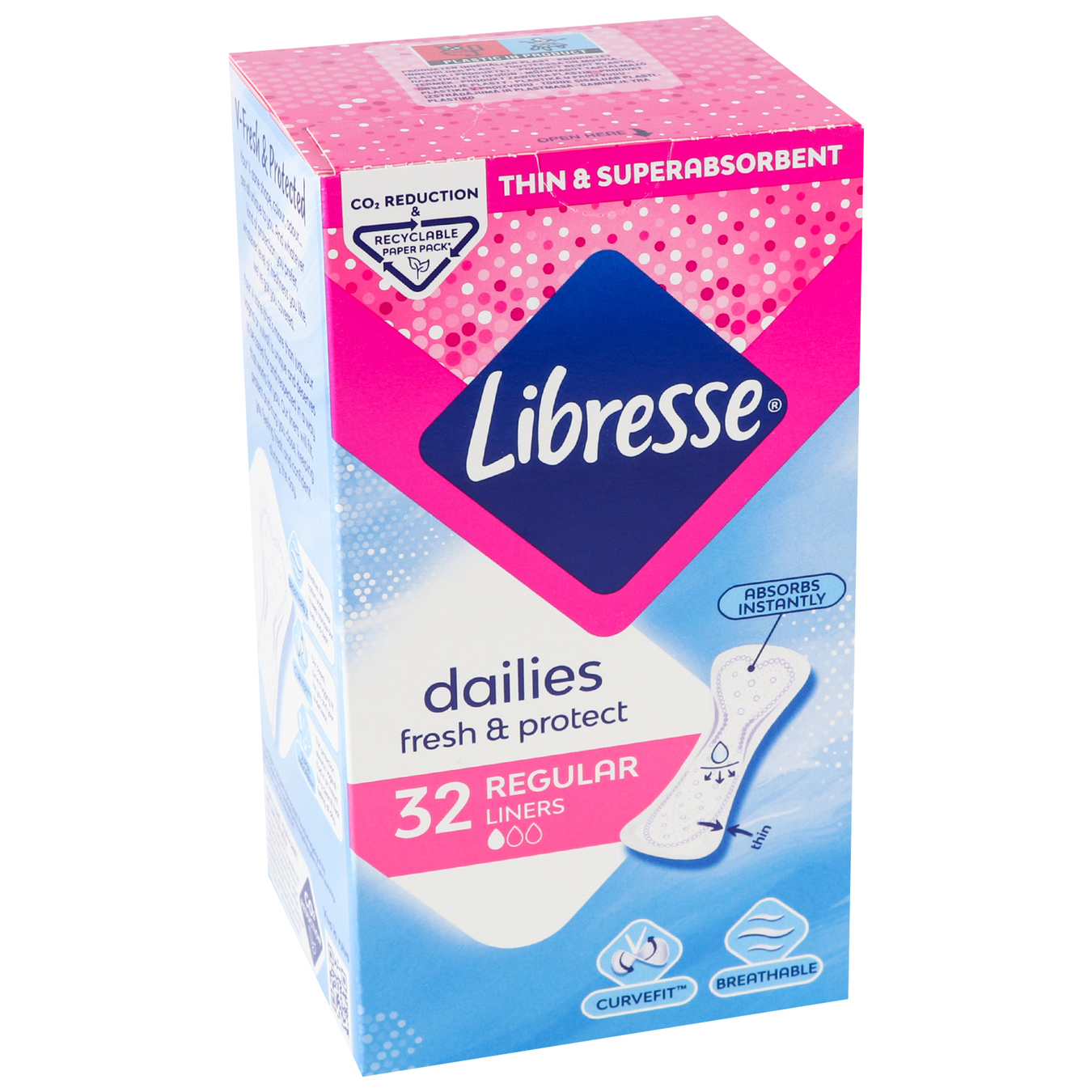 Прокладки Libresse Daily Fresh Plus Normal гігієнічні 32шт 2