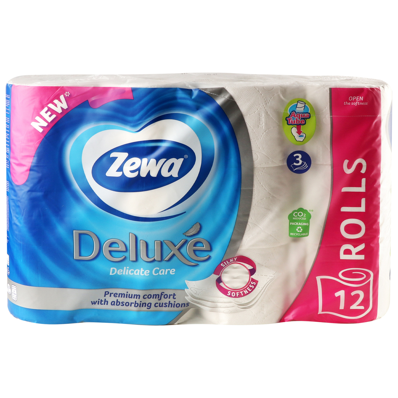 Туалетная бумага Zewa Deluxe белая 12шт 2