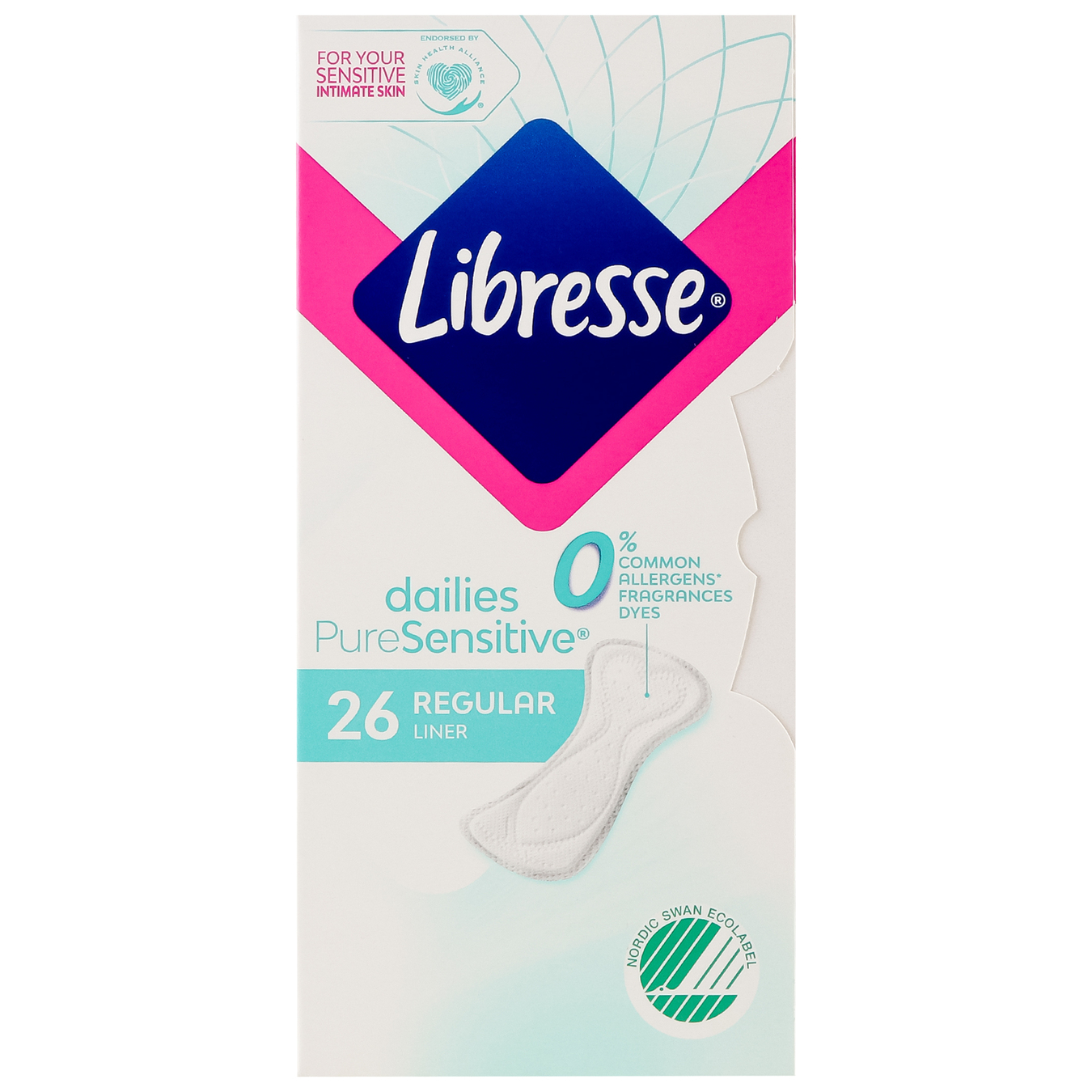 Libresse Pure Sensitive Normal daily pads 26pcs