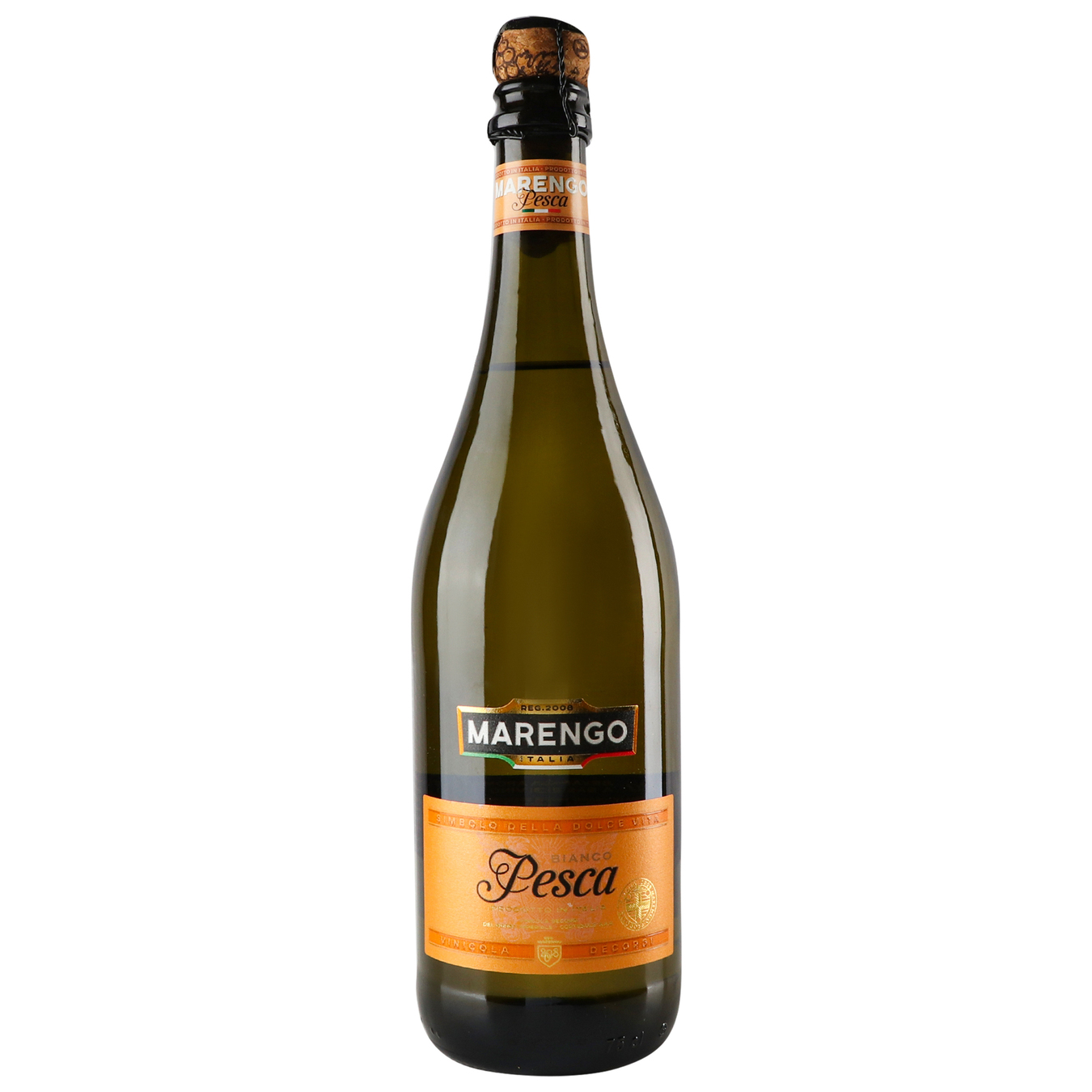 Напій винний ігристий Marengo Fragolino біле напівсолодке 7.5% 0,75л