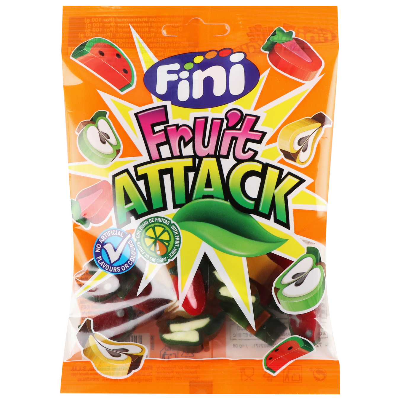 Конфеты желейные Fini Fruit Attack 90г