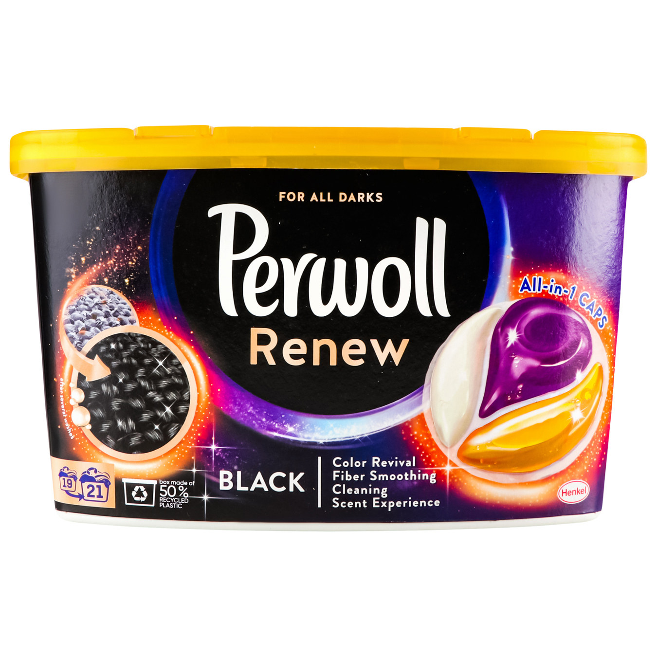 Perwoll capsules for washing dark and black clothes 21 pcs