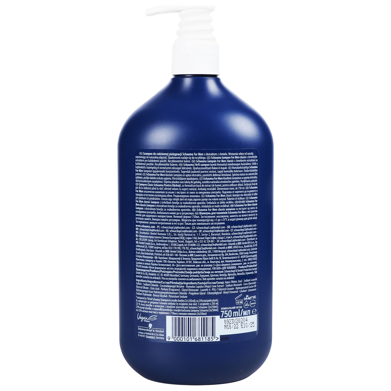Schauma Men Classic shampoo with hop extract 750ml 2