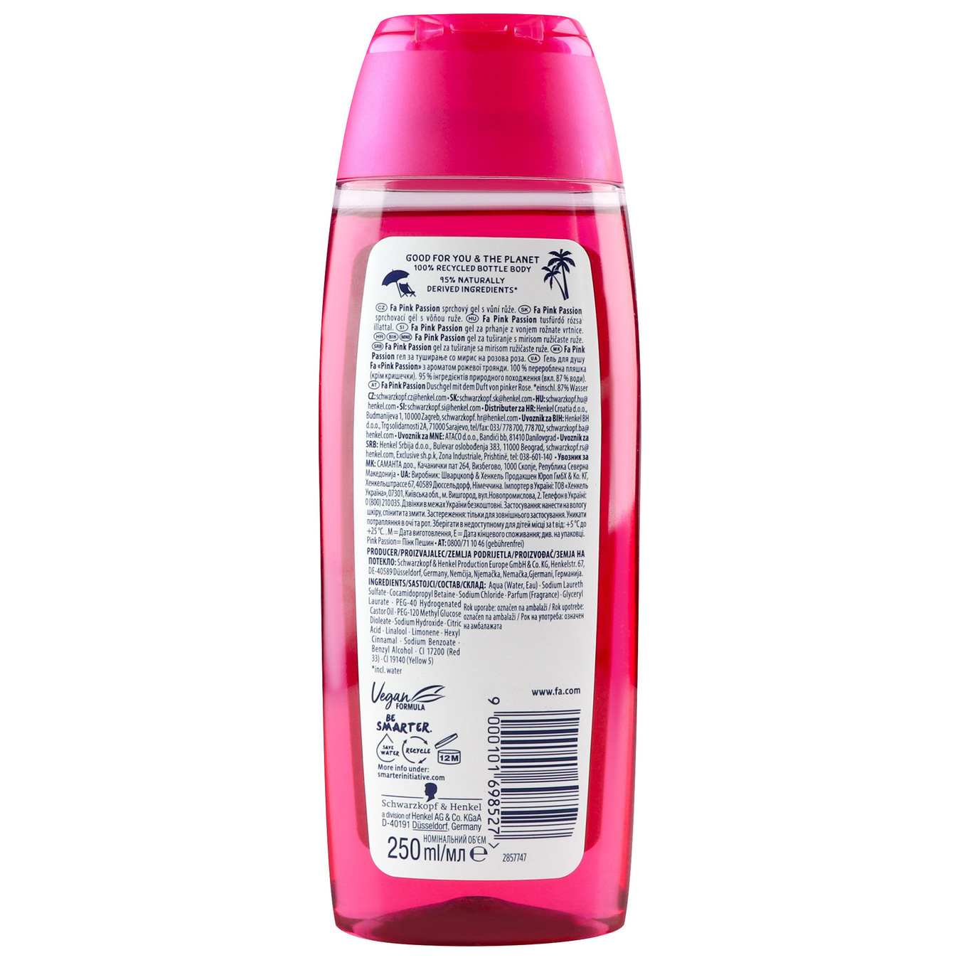 Shower gel Fa pink passion with the aroma of a pink rose 250ml 3