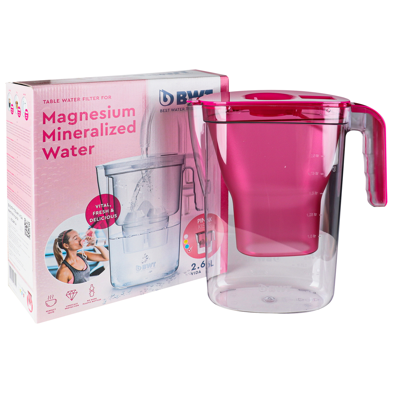 Filter jug Ecosoft Vida pink 2.6 l. 3