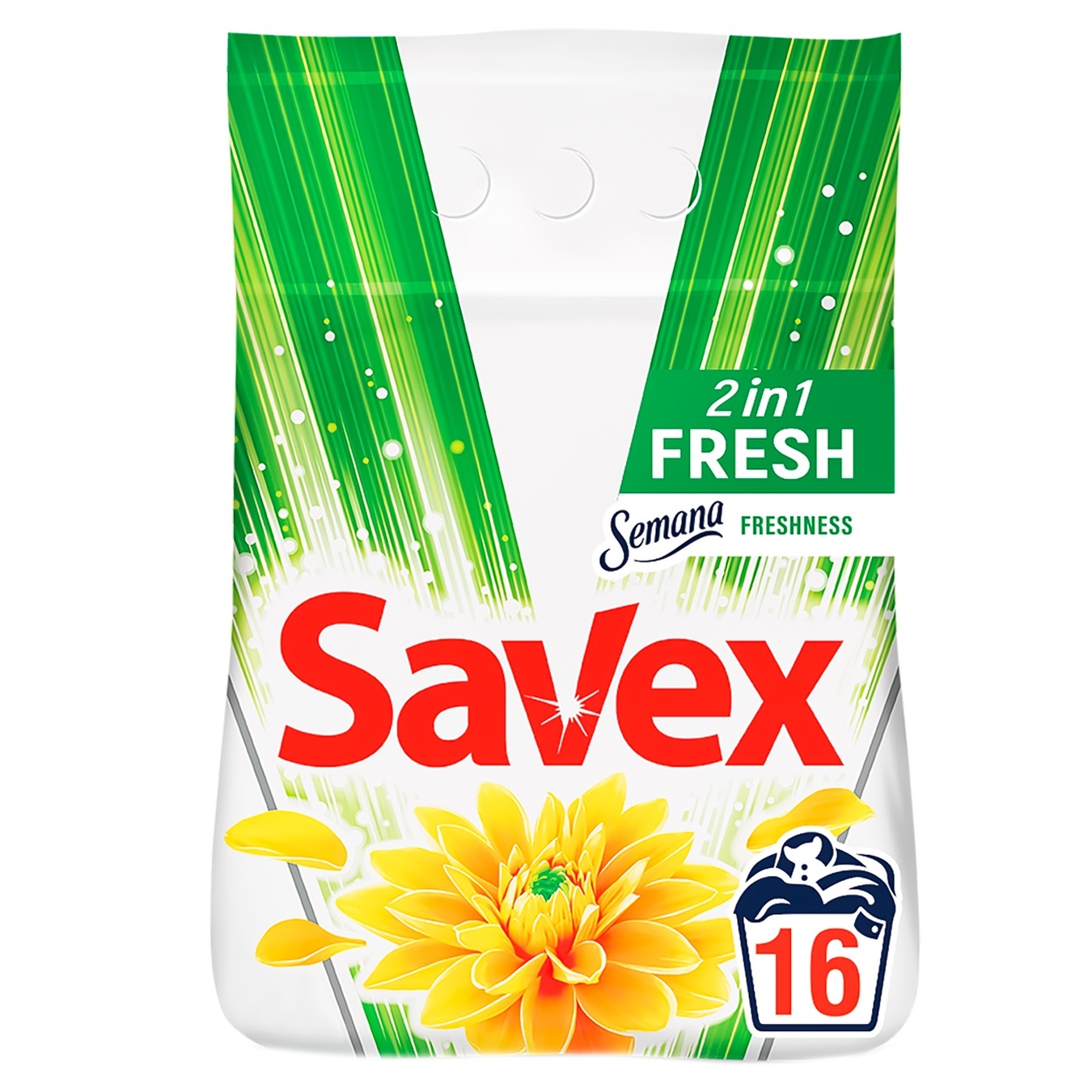 Порошок пральний Savex 2in1 Fresh автомат 2,4кг