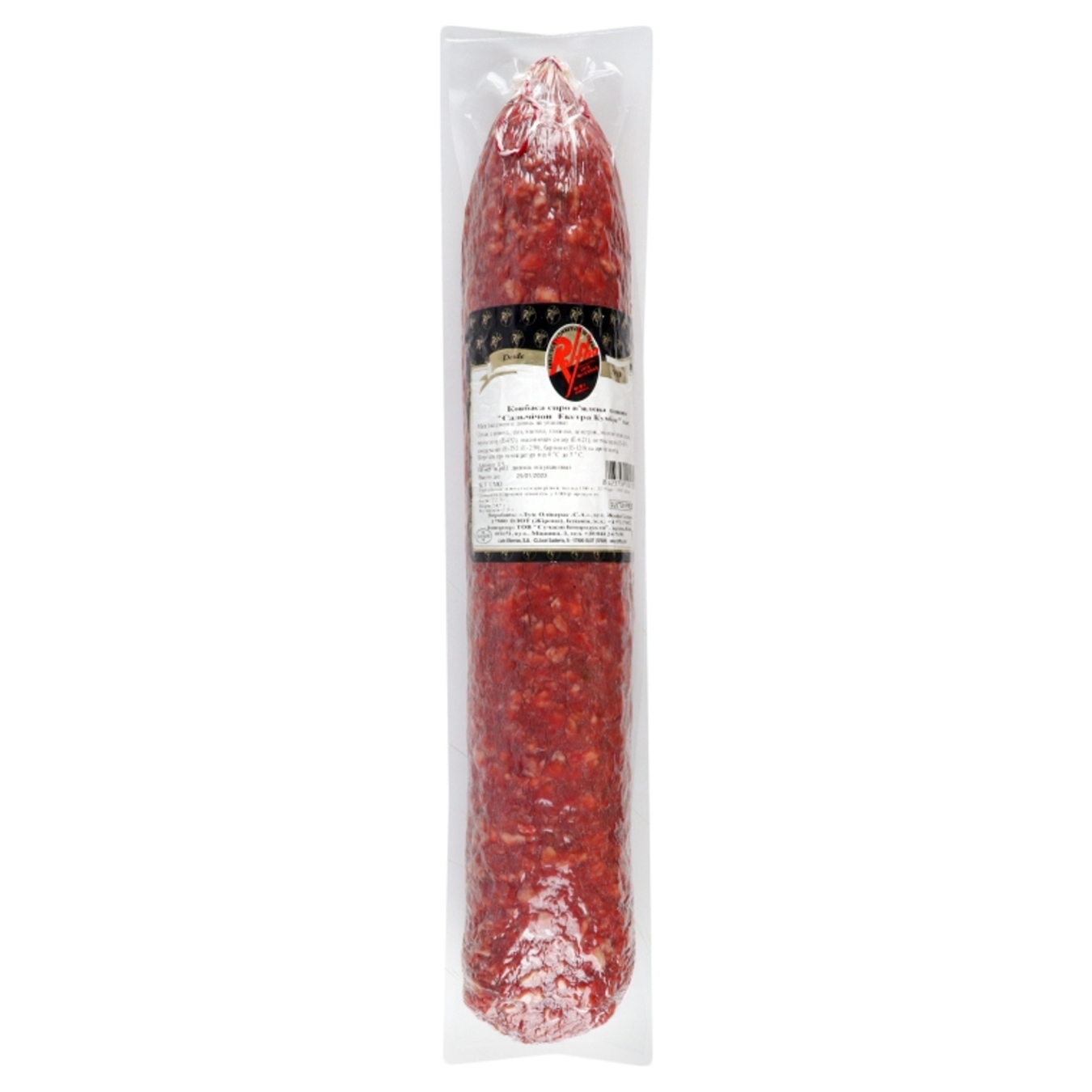 Rolfho Salchichon Extra Cumbre sausage is gray-cured