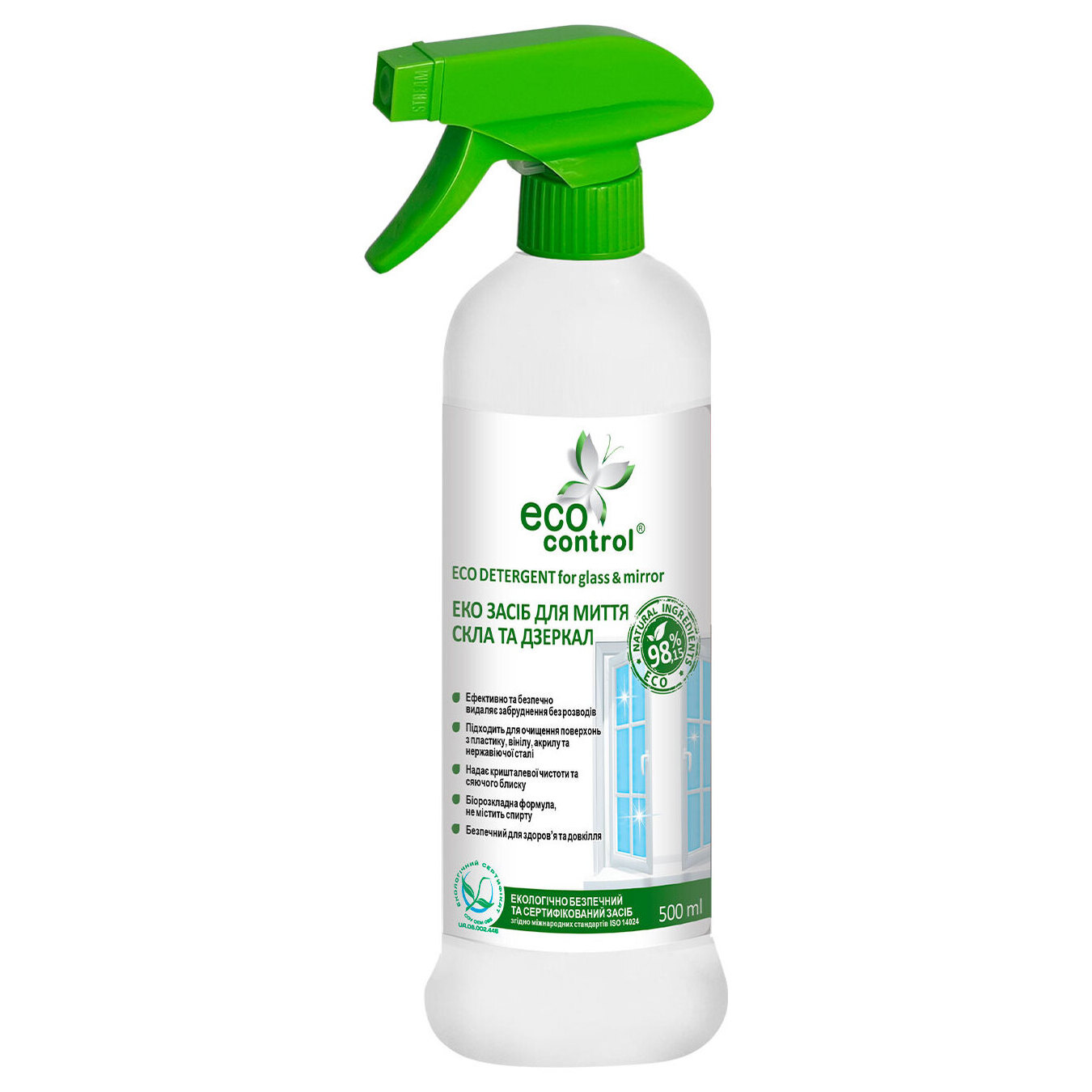 Spray for washing glass and mirrors ECO Control 500ml