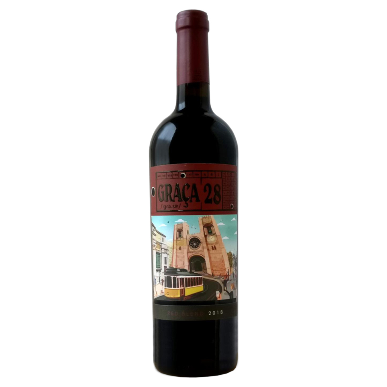 Вино Vinihold Graça полусухое красное 14.5% 0,75л
