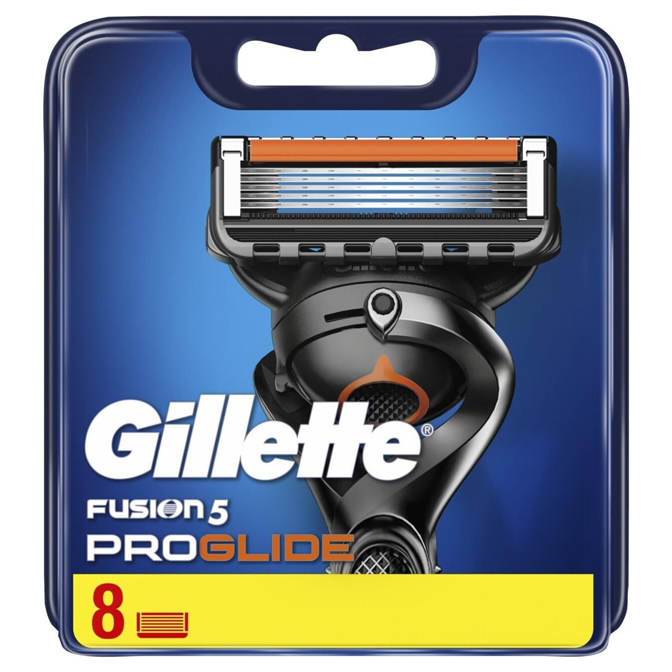 Cartridges for shaving Gillette Fusion ProGlide Power replaceable 8pcs