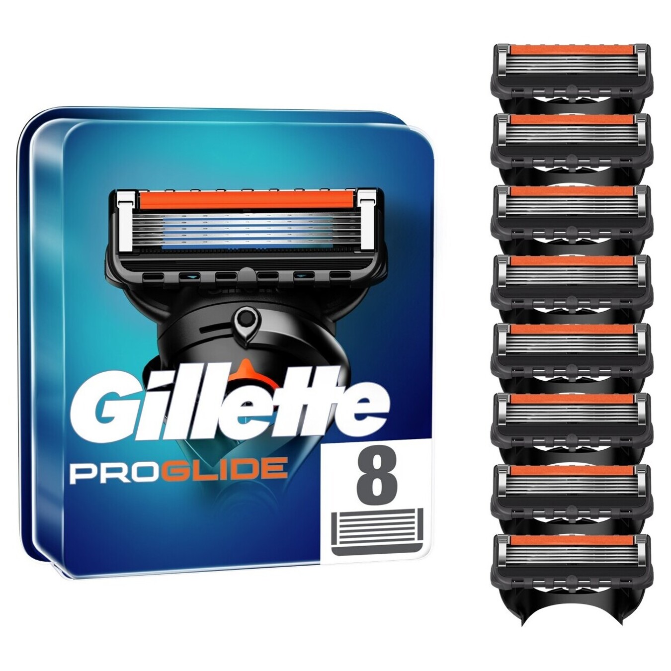 Картриджи для бритья Gillette Fusion ProGlide Power сменные 8шт 3