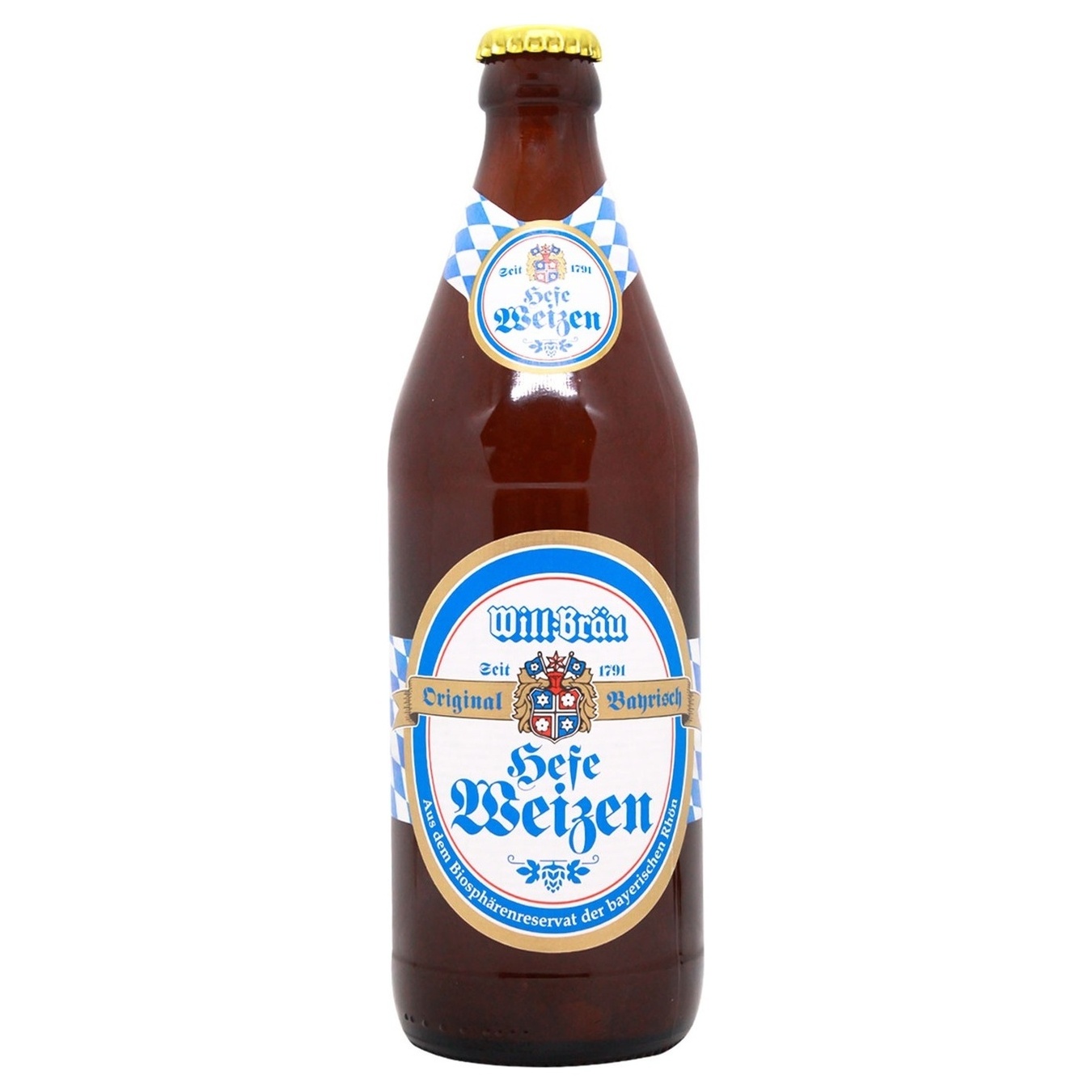 Пиво Will Brau Hefeweizen світле пшеничне 5,5% 0,5л скляна пляшка