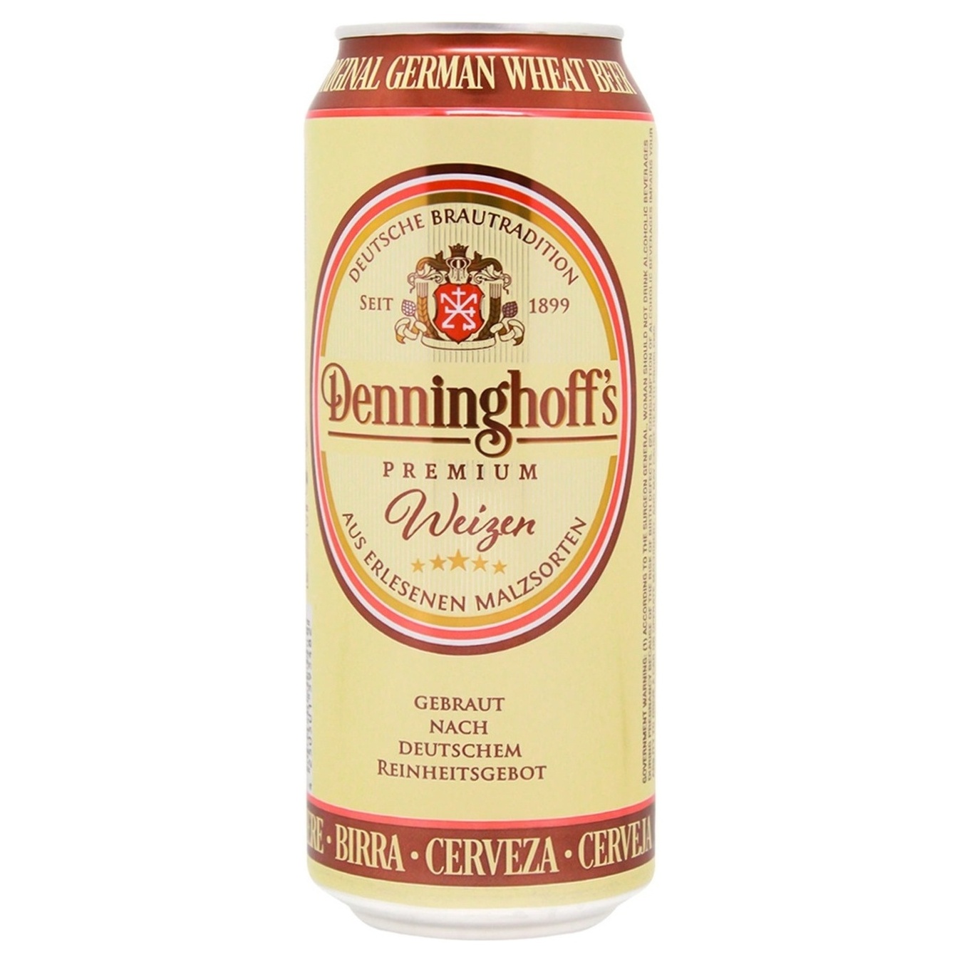 Пиво Denninghoff's Weizen светлое пшеничное 5,3% 0,5л