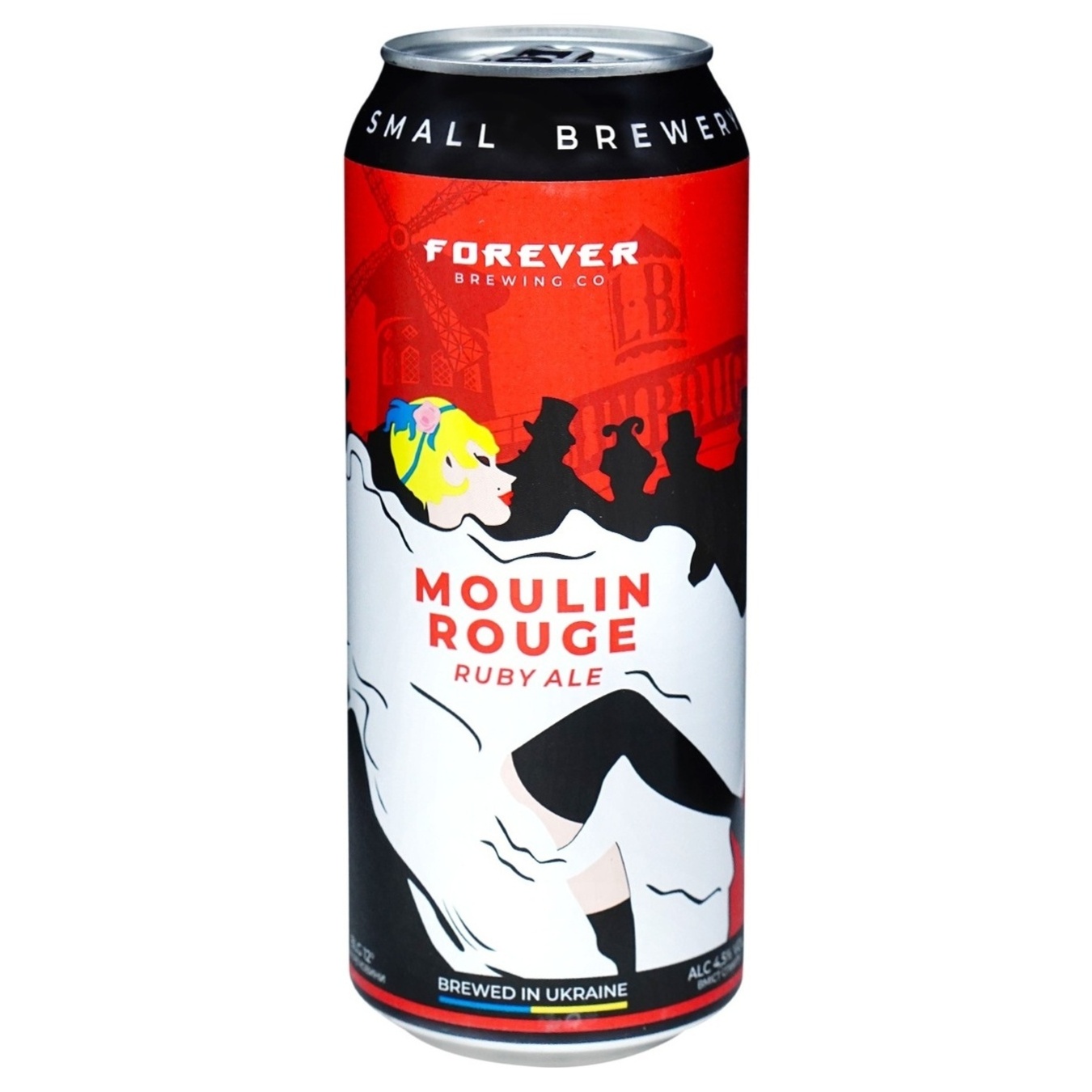 Пиво Волынский Бровар Forever Moulin Rouge нефильтрованное полутемное 4,5% 0,5л