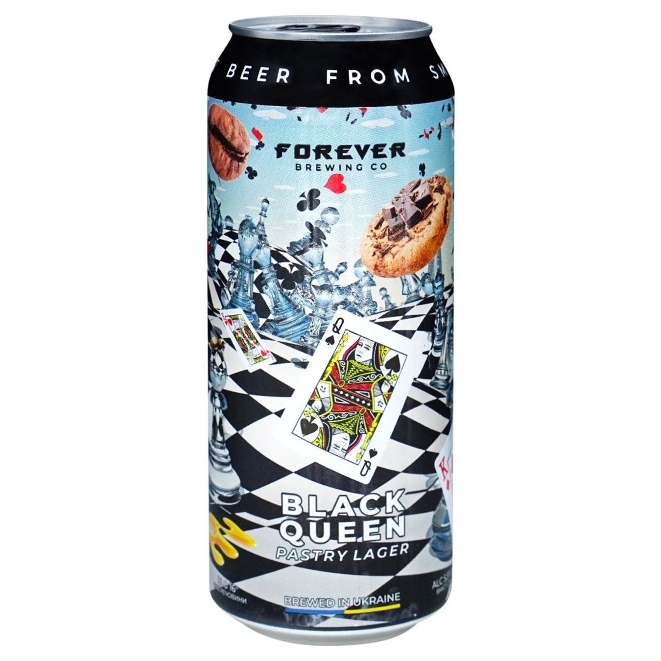 Пиво Волынский Бровар Forever Black Queen темное нефильтрованное 5,5% 0,5л