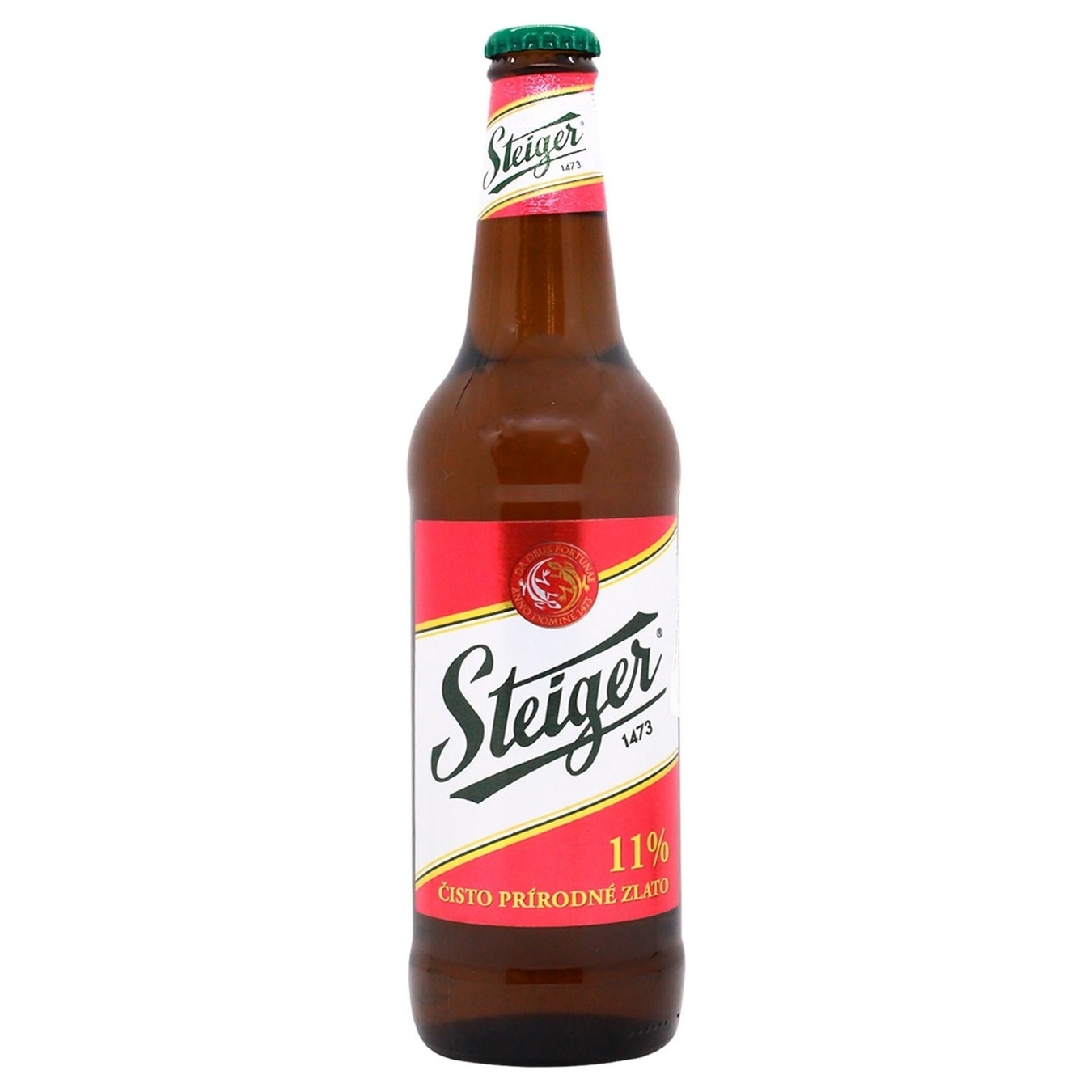 Beer Steiger light 0.5l glass bottle