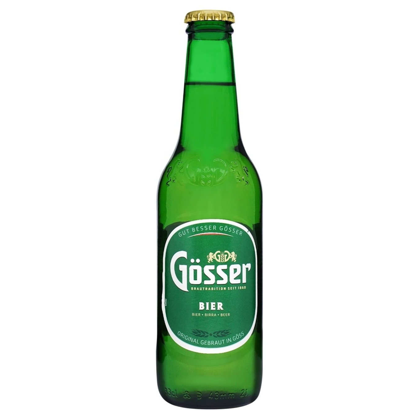 Beer Gosser light 5.2% 0.33l