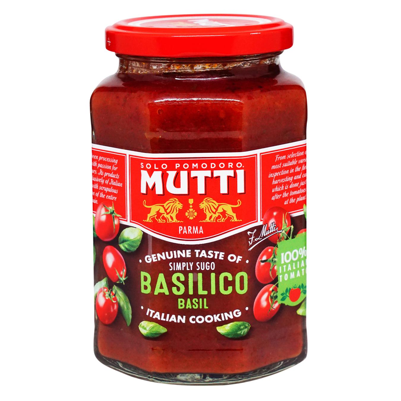 Соус томатний Mutti з базиліком пастеризований 400г