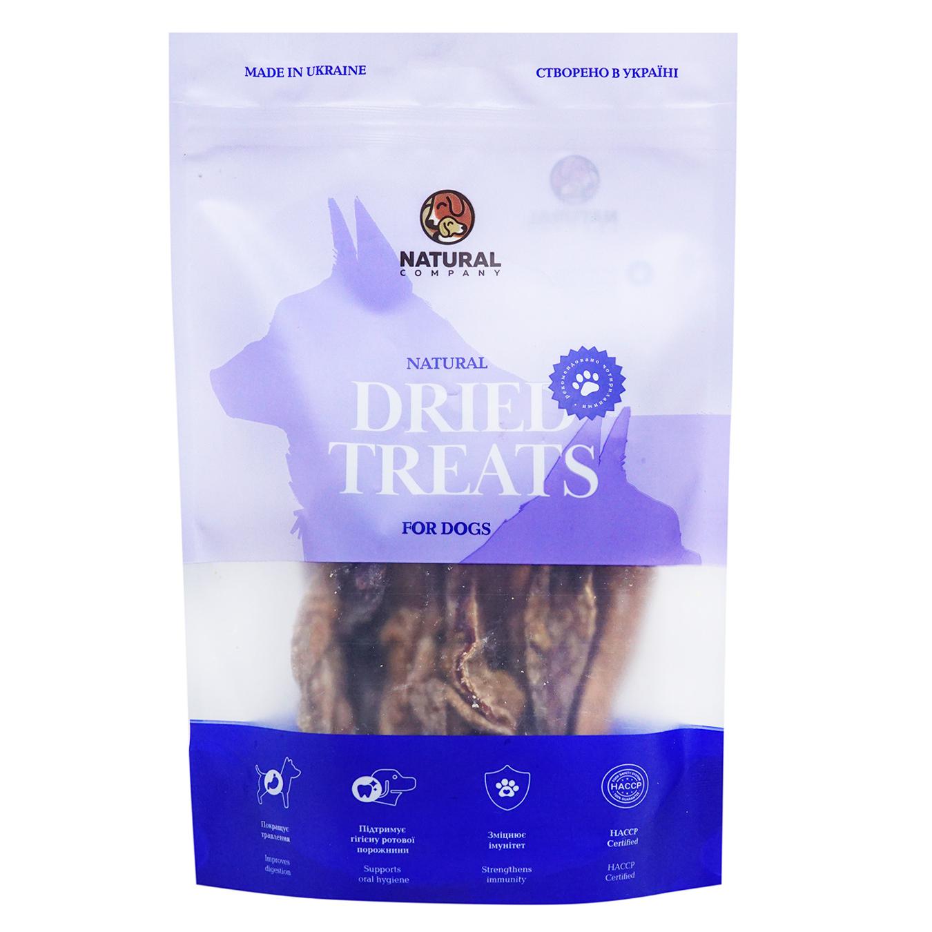Natural treats Beef udder for dogs 100g