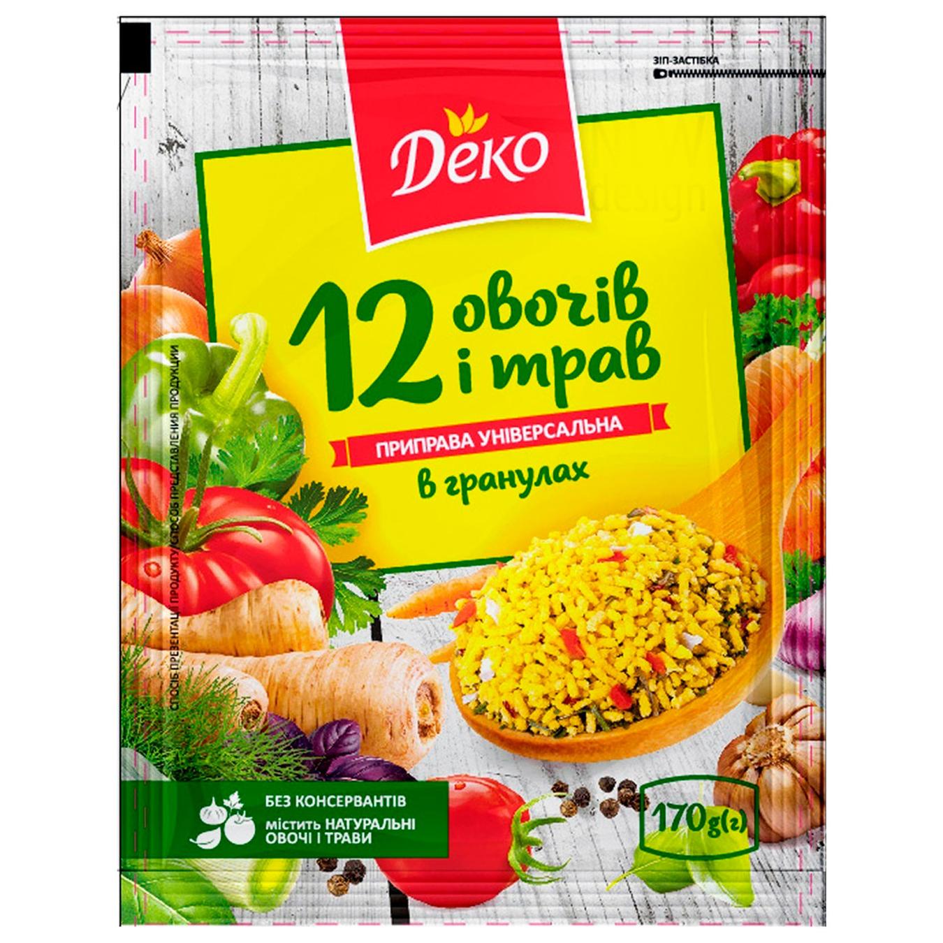 Seasoning Deko granulated universal 12 vegetables and herbs 170g