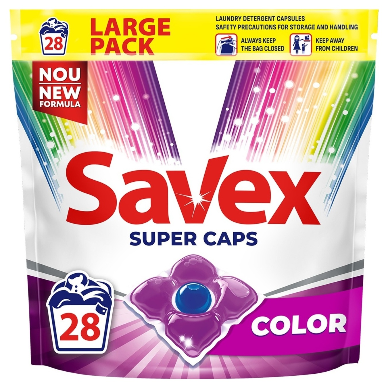 Капсулы Savex Color для стирки 28шт