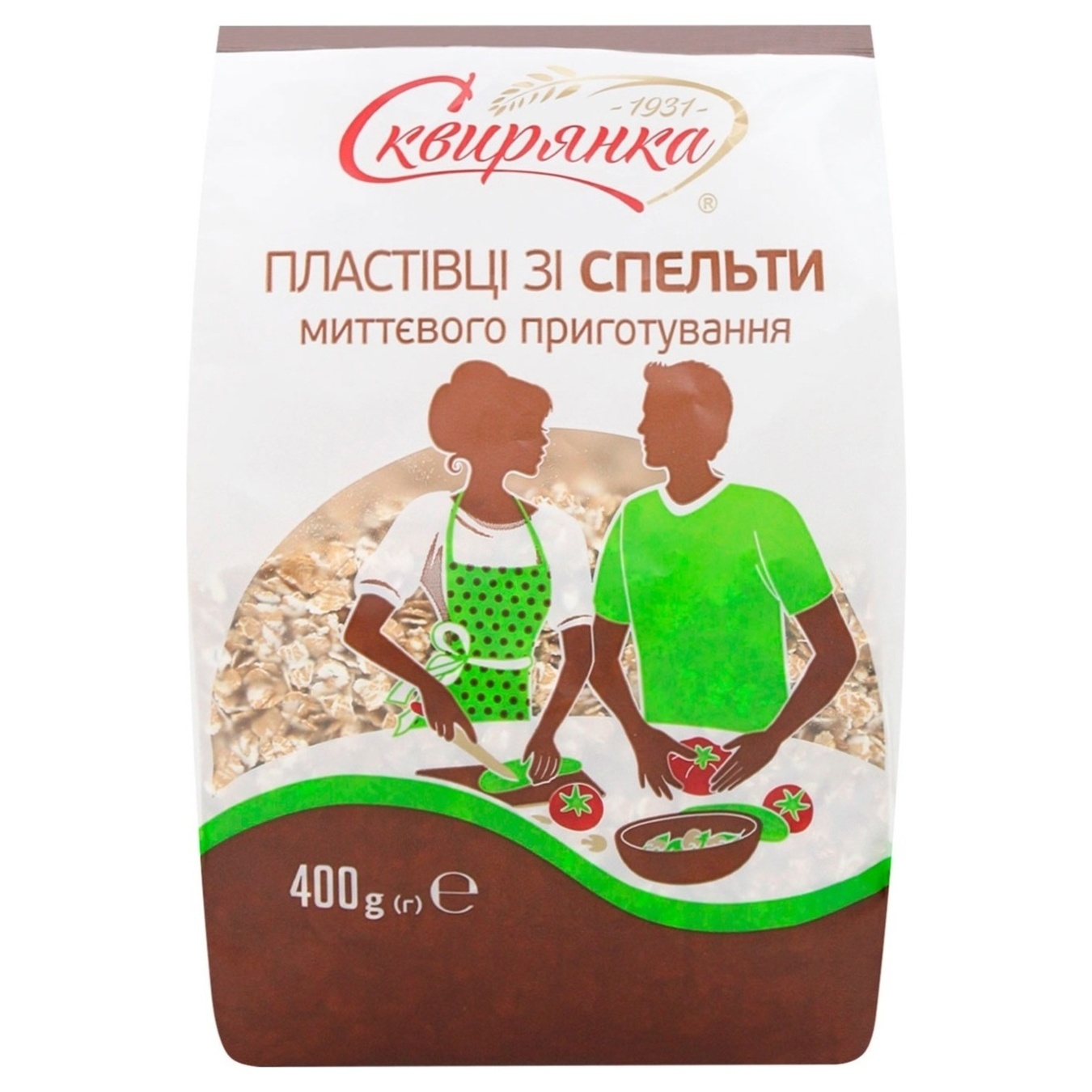 Skvyryanka wheat flakes from spelled 400g
