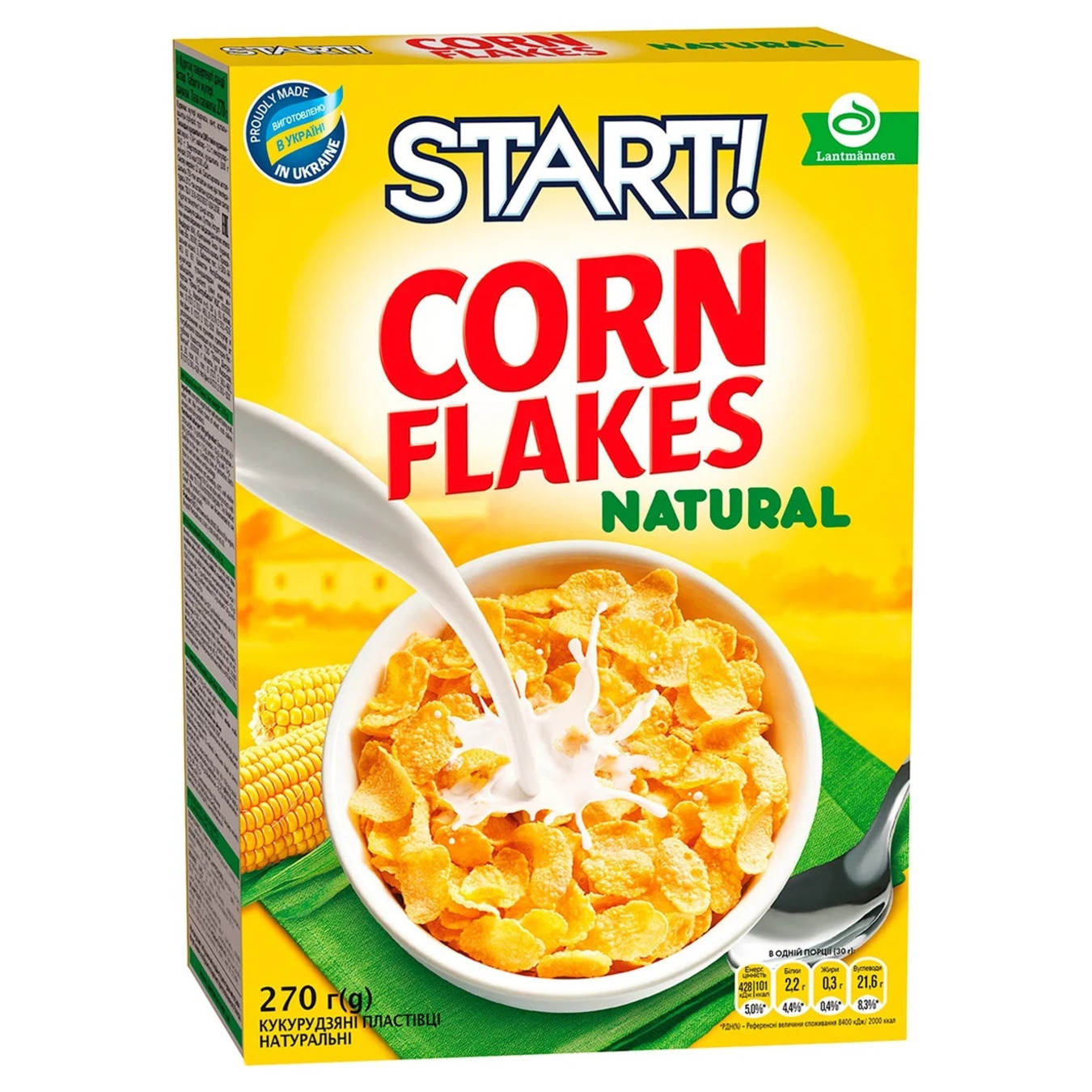 START natural corn flakes 270g