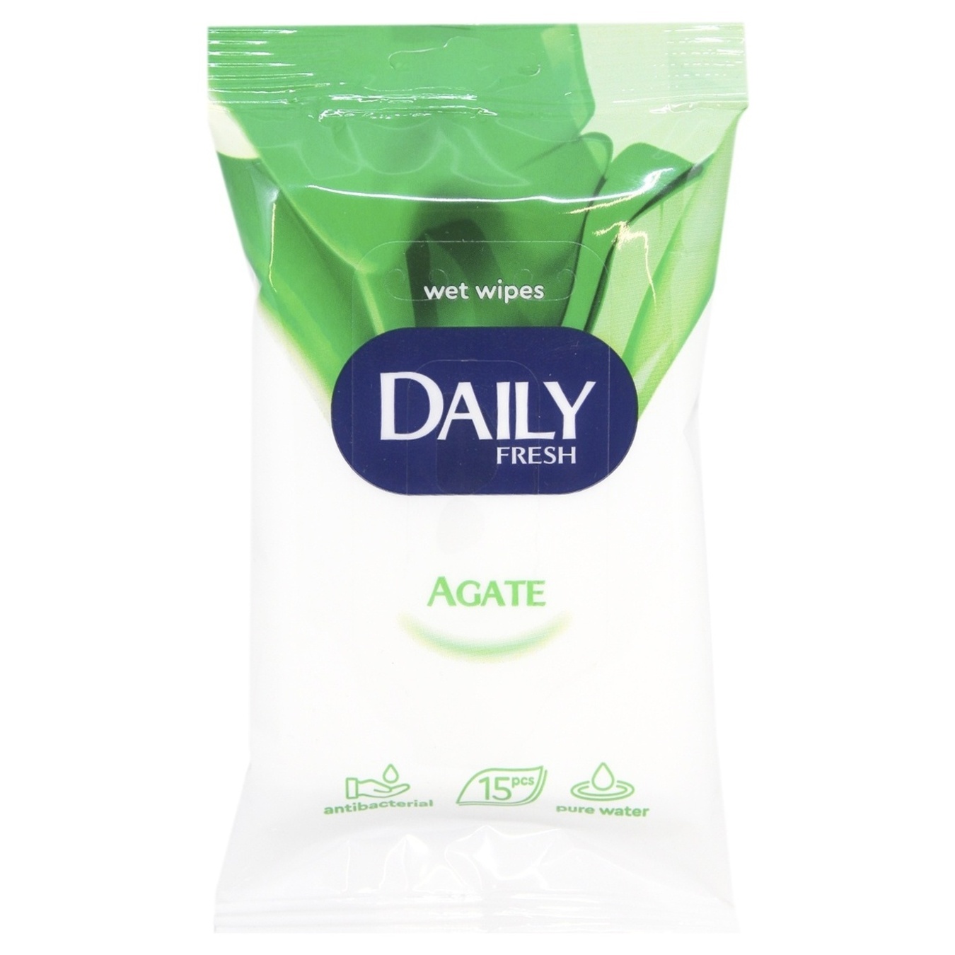Серветки вологі Daily Fresh Agate універсальні 15 шт 2