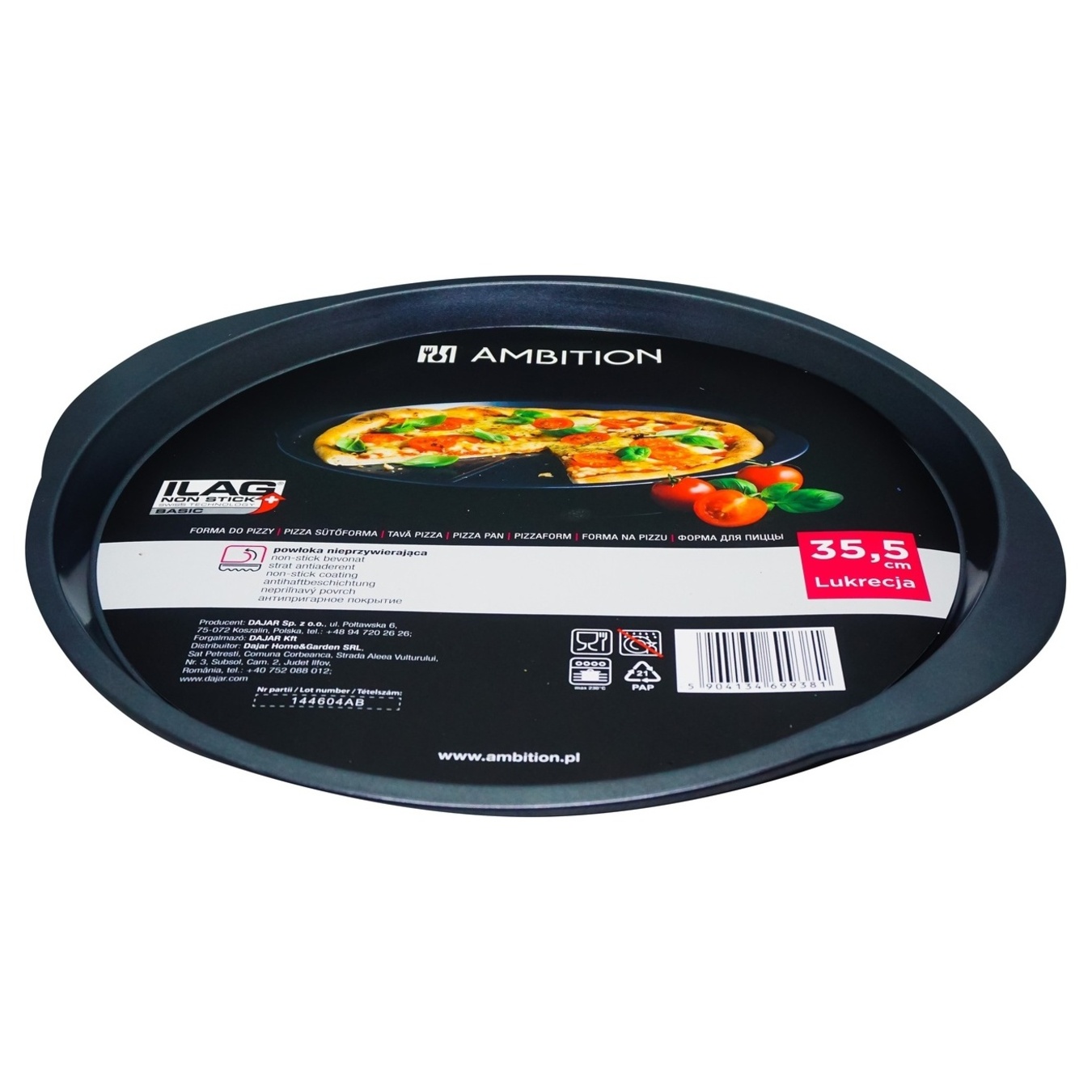 Форма для піци Ambition Lukrecja перфорована з антипригарним покриттям 35,5 см