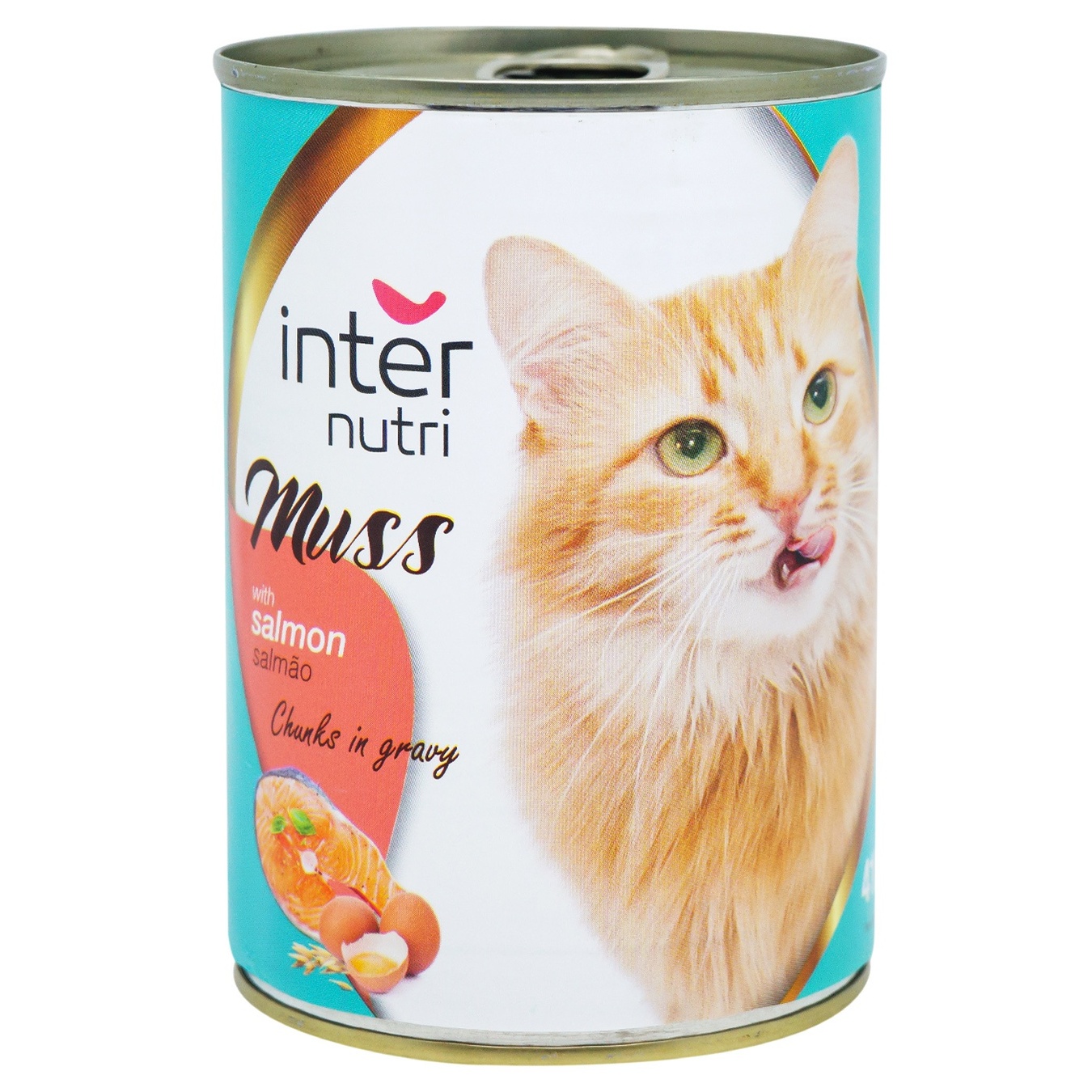 Food Internutri Muss with salmon for cats canned 415g