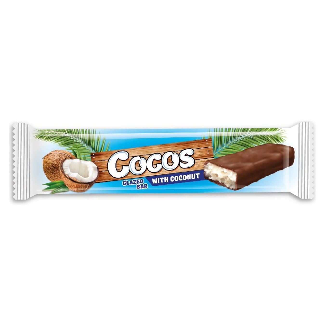 Батончик Сocos VALE на основі кокосової стружки глазурований 35г