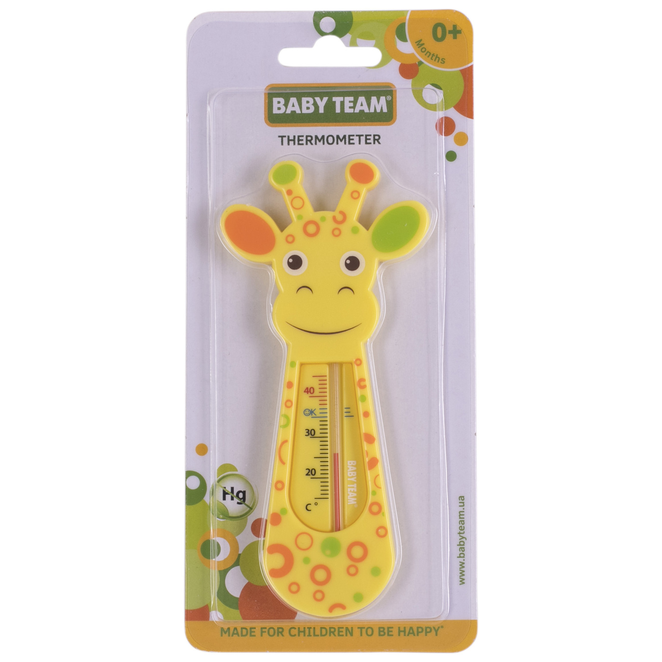 Термометр Baby team Жирафа для воды 2