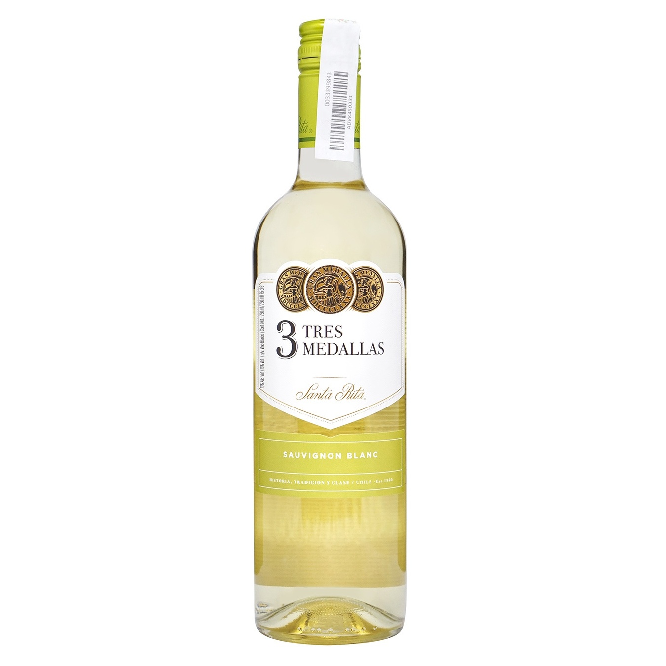 Вино Santa Rita 3 Medallas Sauvignon Blanc белое сухое 13% 0,75л