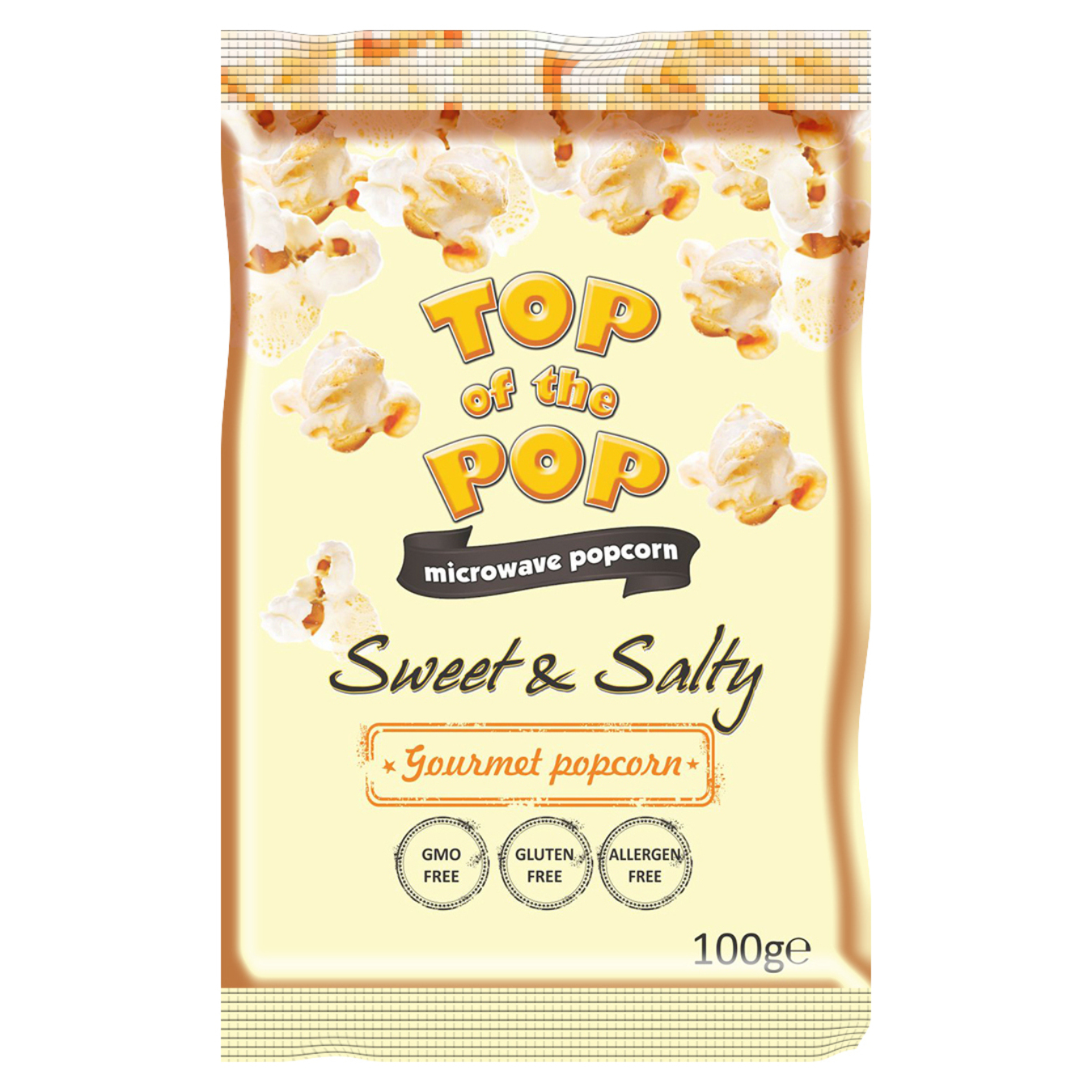 Попкорн Top of Pop для мікрохвильової печі солодко-солоний 100г