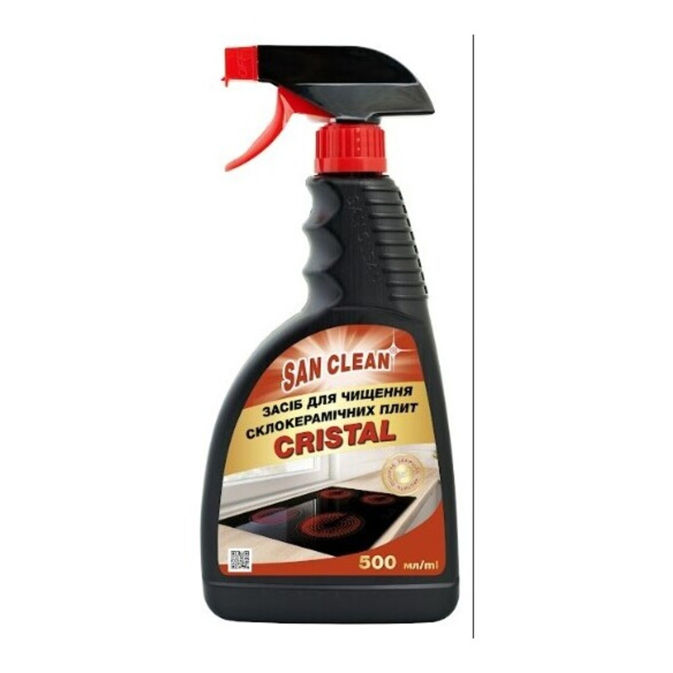 San Clean means for cleaning glass-ceramic surfaces with a sprayer 0.5 l