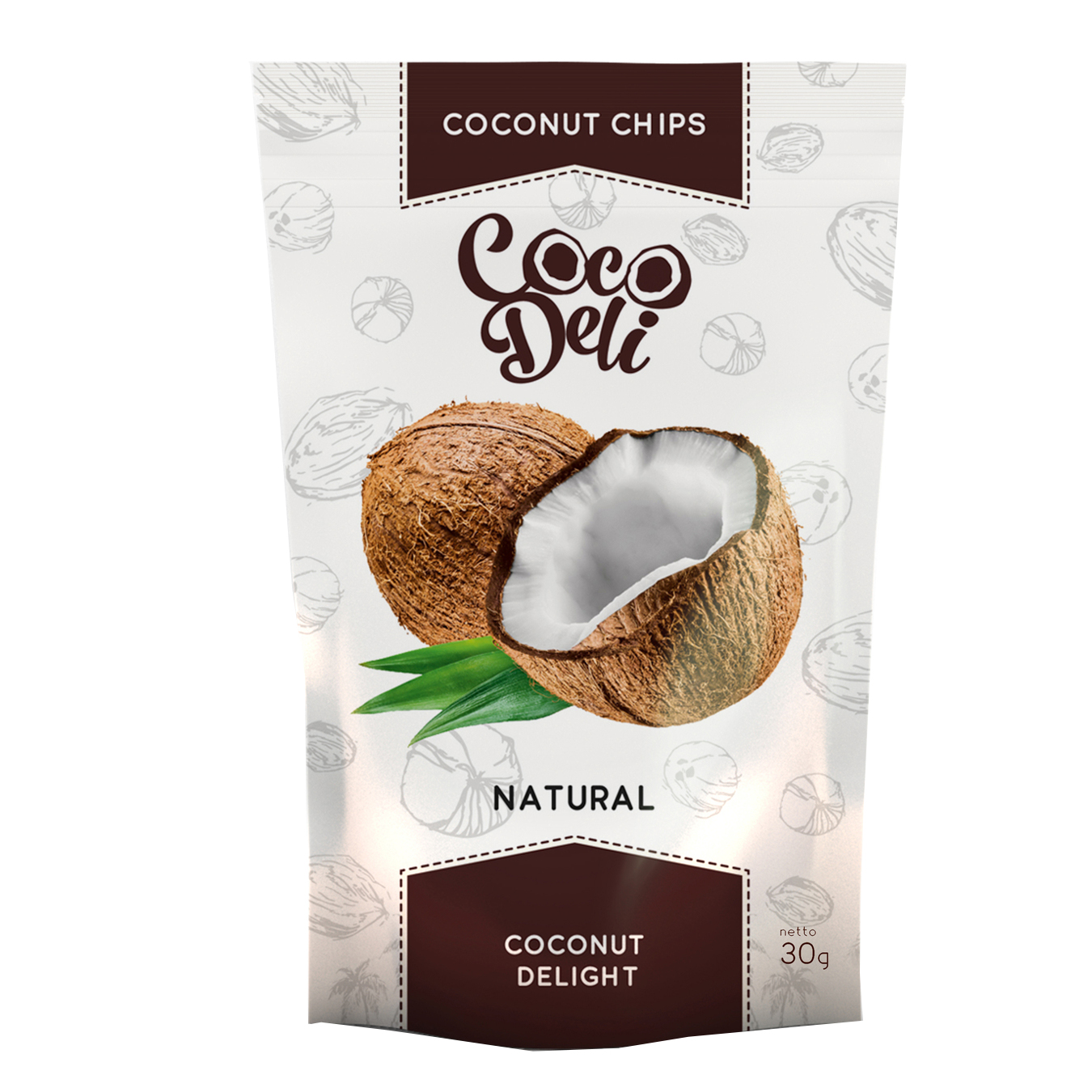 Чіпси кокосові Coco Deli нейтральні 30г