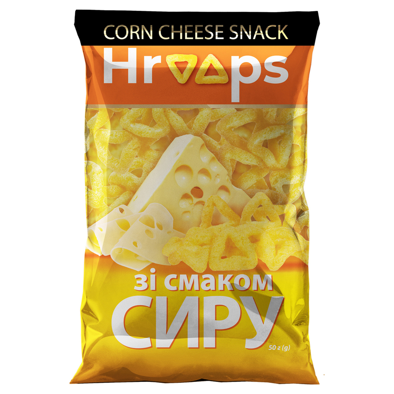 Snacks corn Hroops taste of cheese 50g