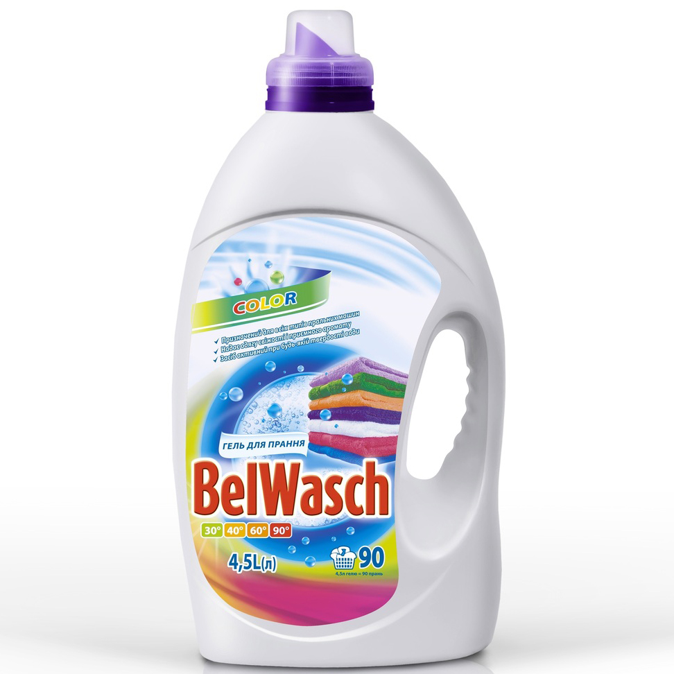 Засіб для прання BelWasch рідкий для кольорових речей 4,5 л