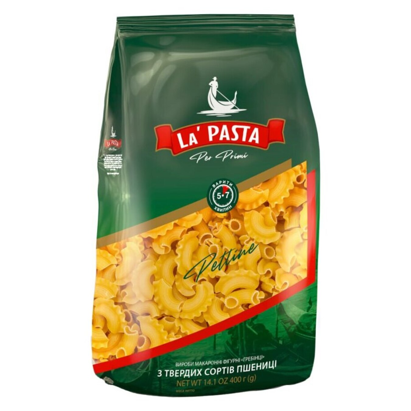 Макарони La Pasta гребінці 400г