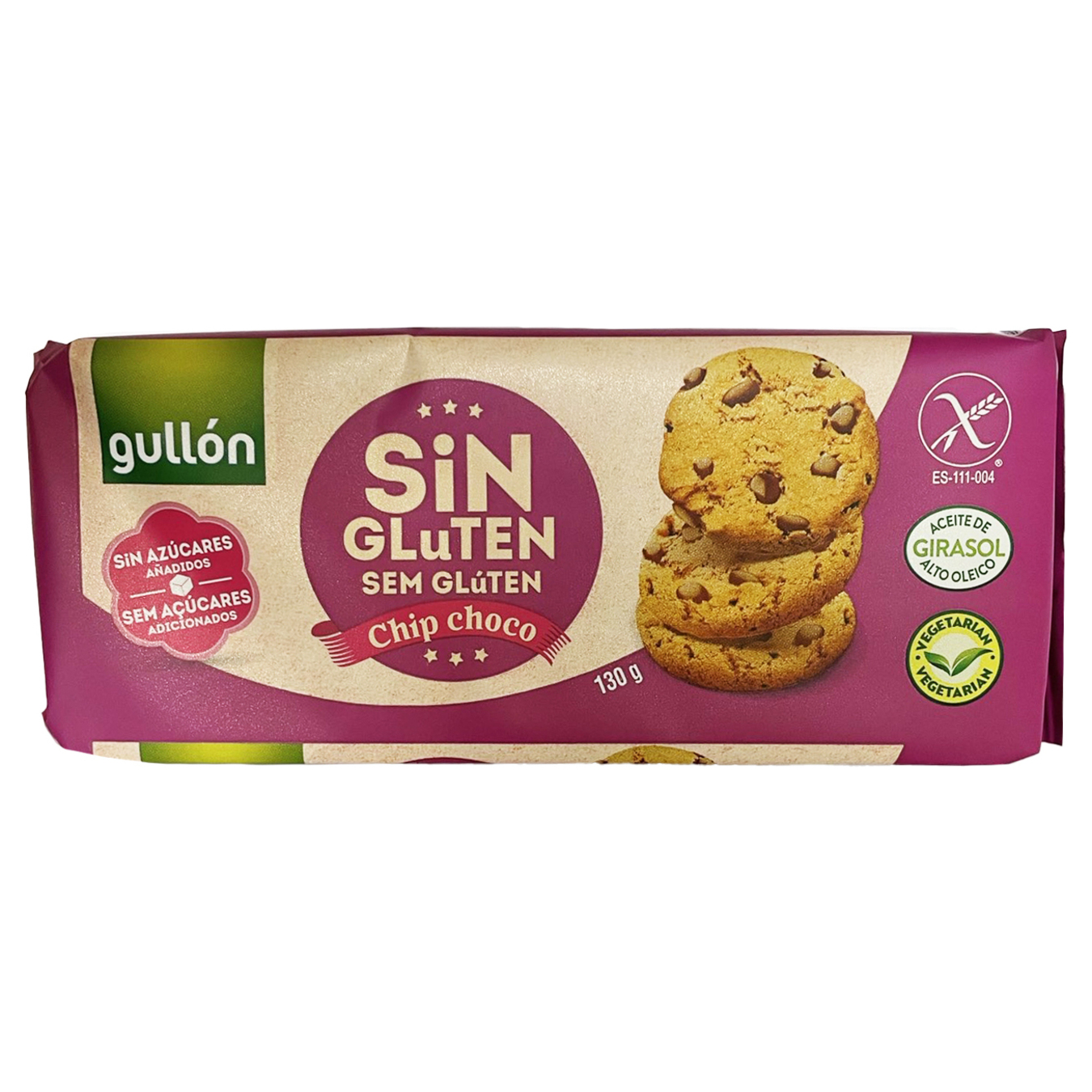 Gullon Chip Choco cookies without gluten and sugar 130g