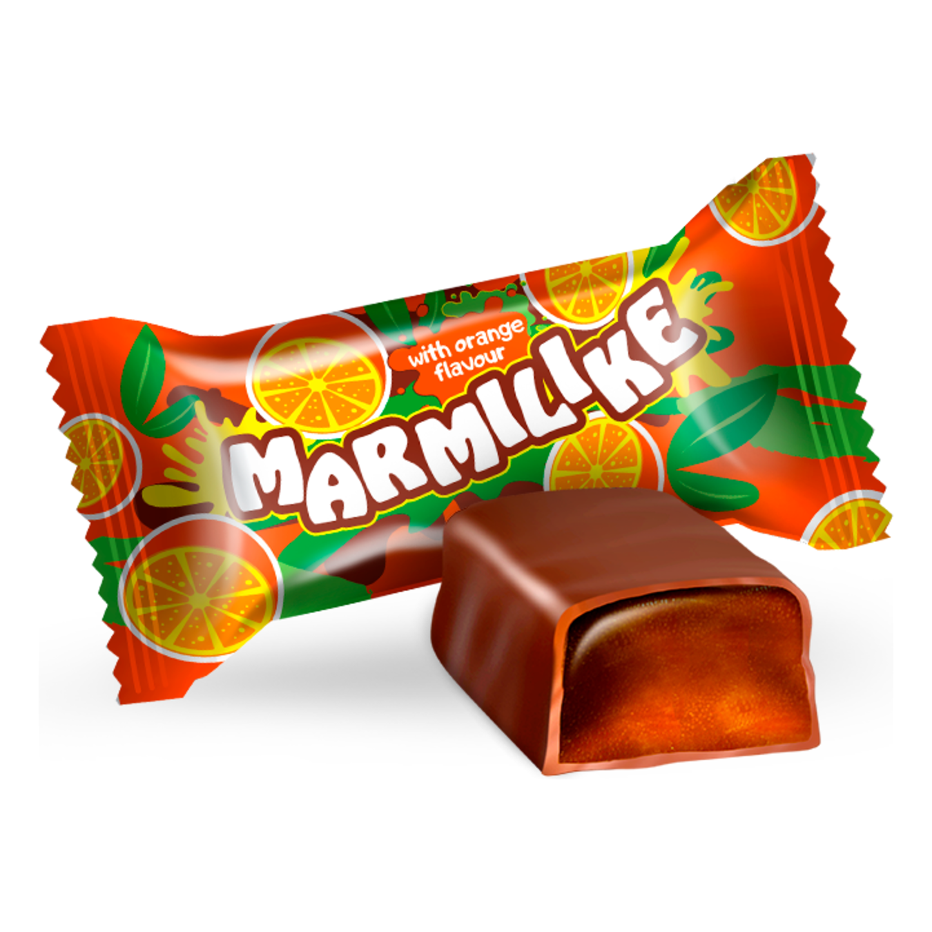 Lucas Marmilike candies with orange flavor